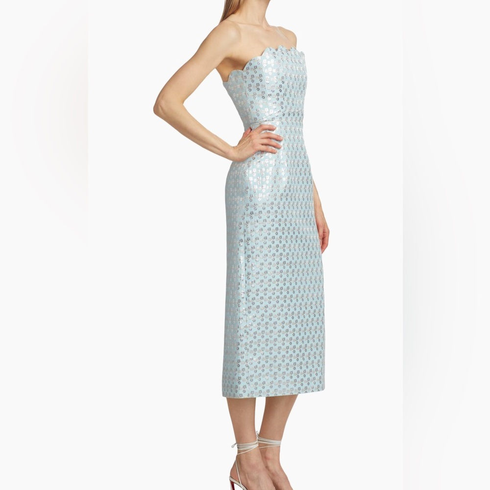 Markarian Strapless Ice Blue Marcella dress NWT - Picture 1 of 13